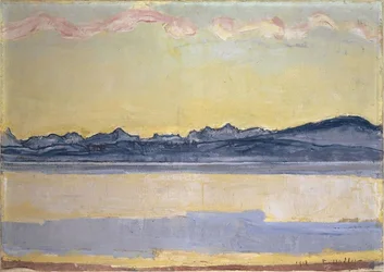 Mont-Blanc with Pink Cloud